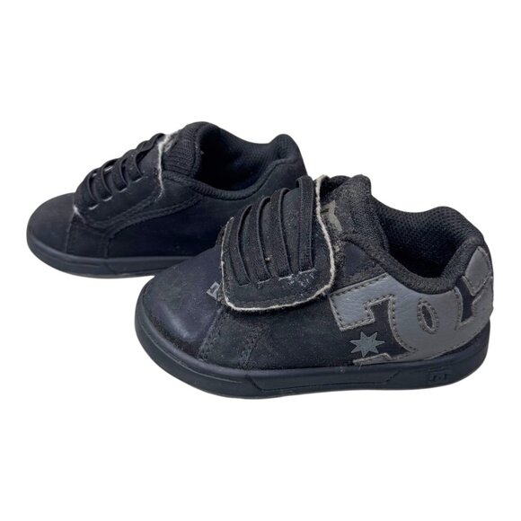 Dc Toddlers Court Grfk V2 Toddler Sneakers Black Low Top Skate Shoes Size 7 SEE - Picture 8 of 14